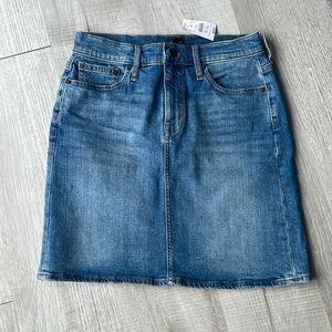 J. Crew Factory Classic Blue Denim Skirt